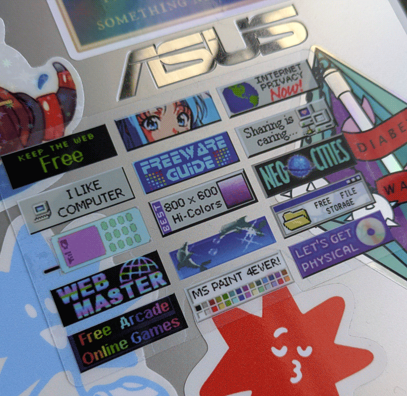 Stickers by Prismatash on Etsy